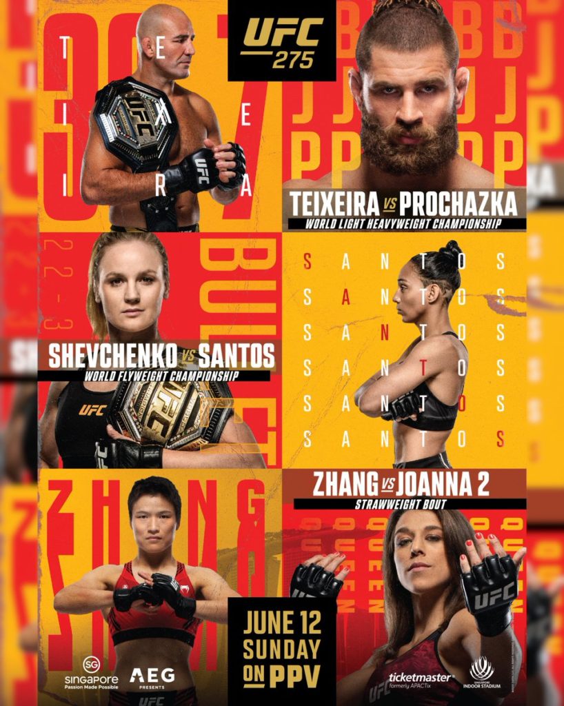 Teixeira vs Prochazka, Shevchenko vs Santos, Zhang vs Joanna 2 Fight